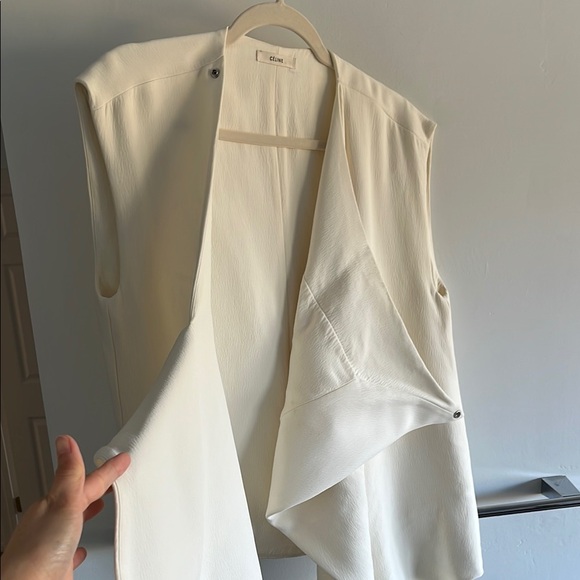 Pheobe Philo Era Celine Cream Blouse - Picture 8 of 14